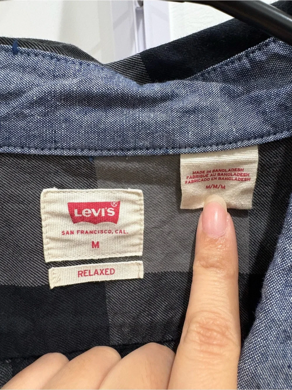 Levis classic plaid